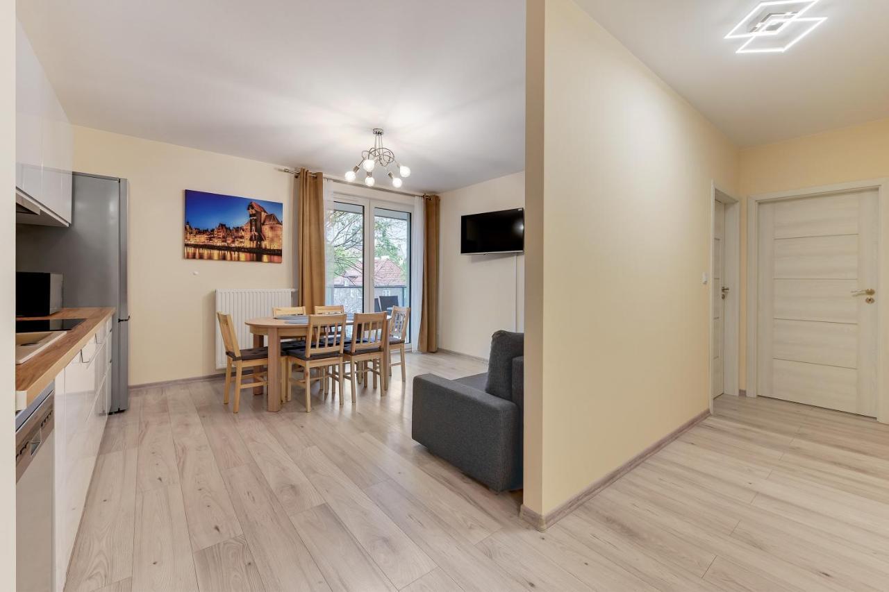 Gdansk Centrum - Apartament 3 - Pokojowy Z Duzym Tarasem Ngoại thất bức ảnh