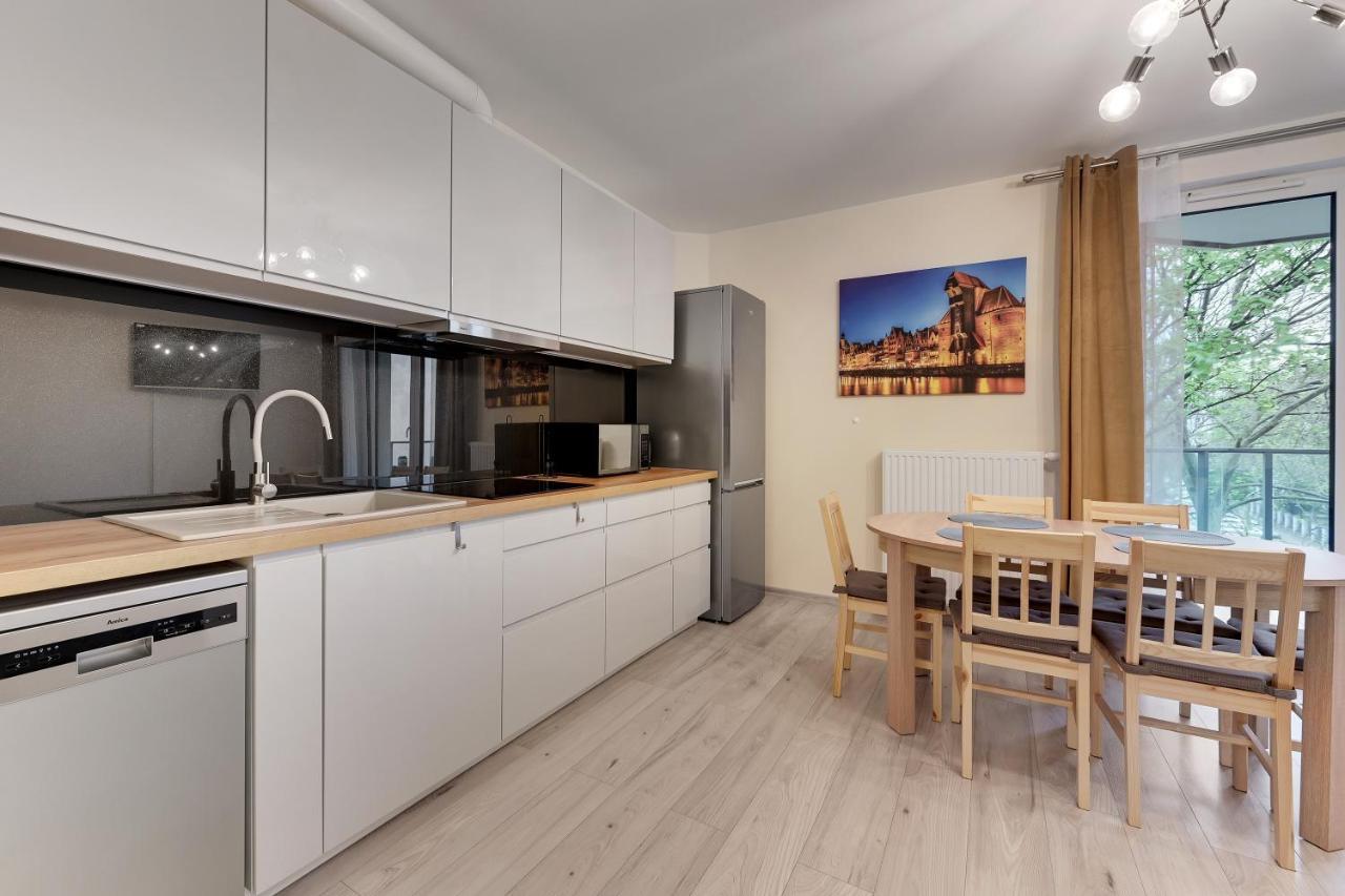 Gdansk Centrum - Apartament 3 - Pokojowy Z Duzym Tarasem Ngoại thất bức ảnh