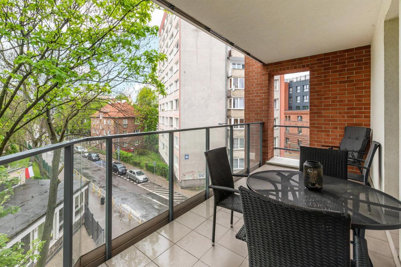 Gdansk Centrum - Apartament 3 - Pokojowy Z Duzym Tarasem Ngoại thất bức ảnh